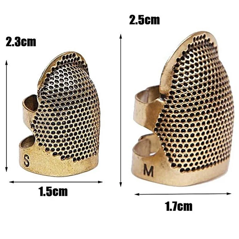 Retro Finger Protector Antique Thimble Ring Handworking Needle Thimble Needles Craft Household DIY Sewing Tools Accessories images - 6