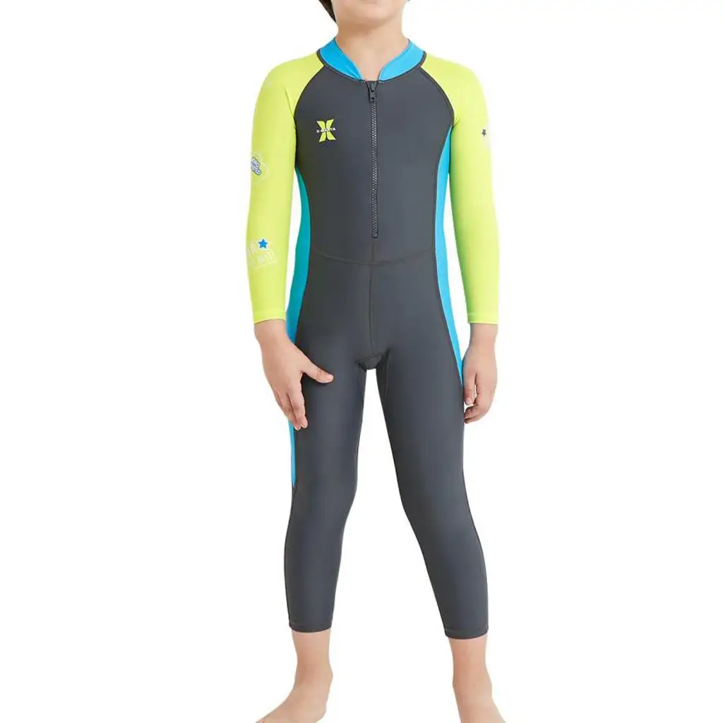 Kids Full Body Wetsuit Long Sleeve Piece Protection Swimming