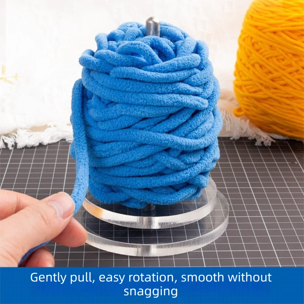 Durable Portable Yarn Rotating Tool Acrylic Detachable Yarn Holder Wool Yarn Winding Axis Frame Household