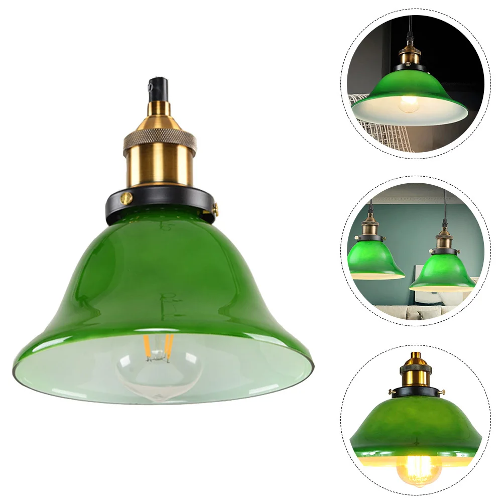 1 قطعة اليشم الأخضر الرجعية النمط الصناعي مصباح معلق سهلة التركيب ضوء السقف استخدام داخلي لمطعم غرفة بار