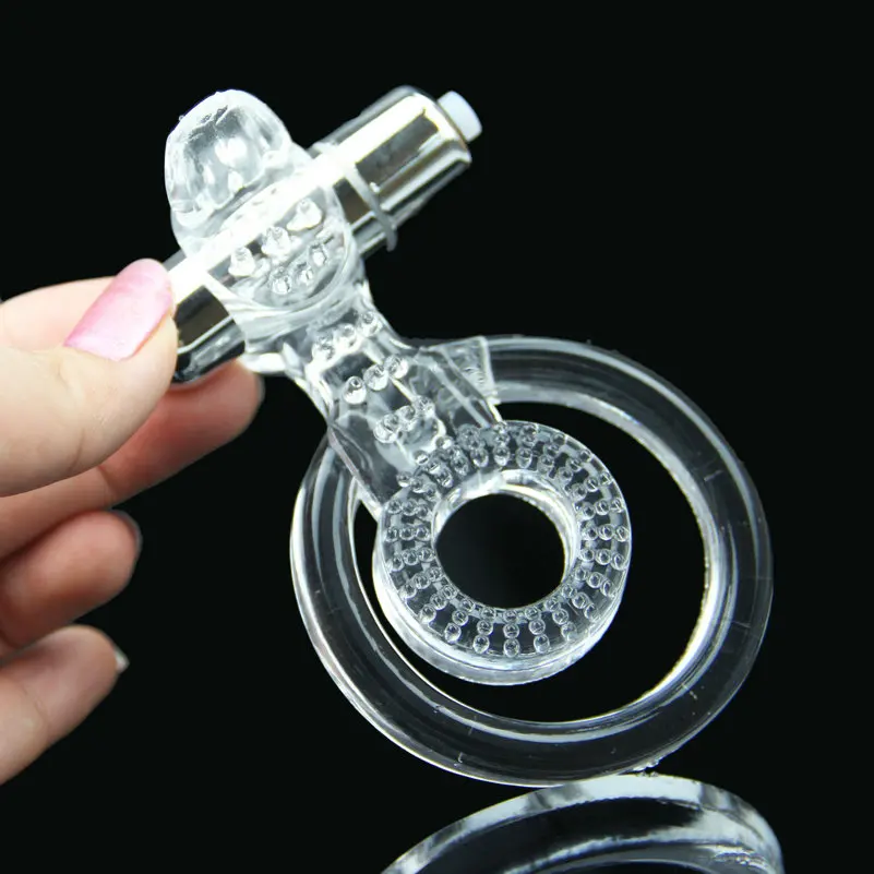 cock rings Vibrators cockring Tongue clit delay Ejaculation dildo extender Premature Lock Fine Sex Toys product for Men 2ring view 6