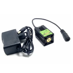Módulo industrial 12V del diodo láser del haz del punto verde de 532nm 50mw con la lente de cristal