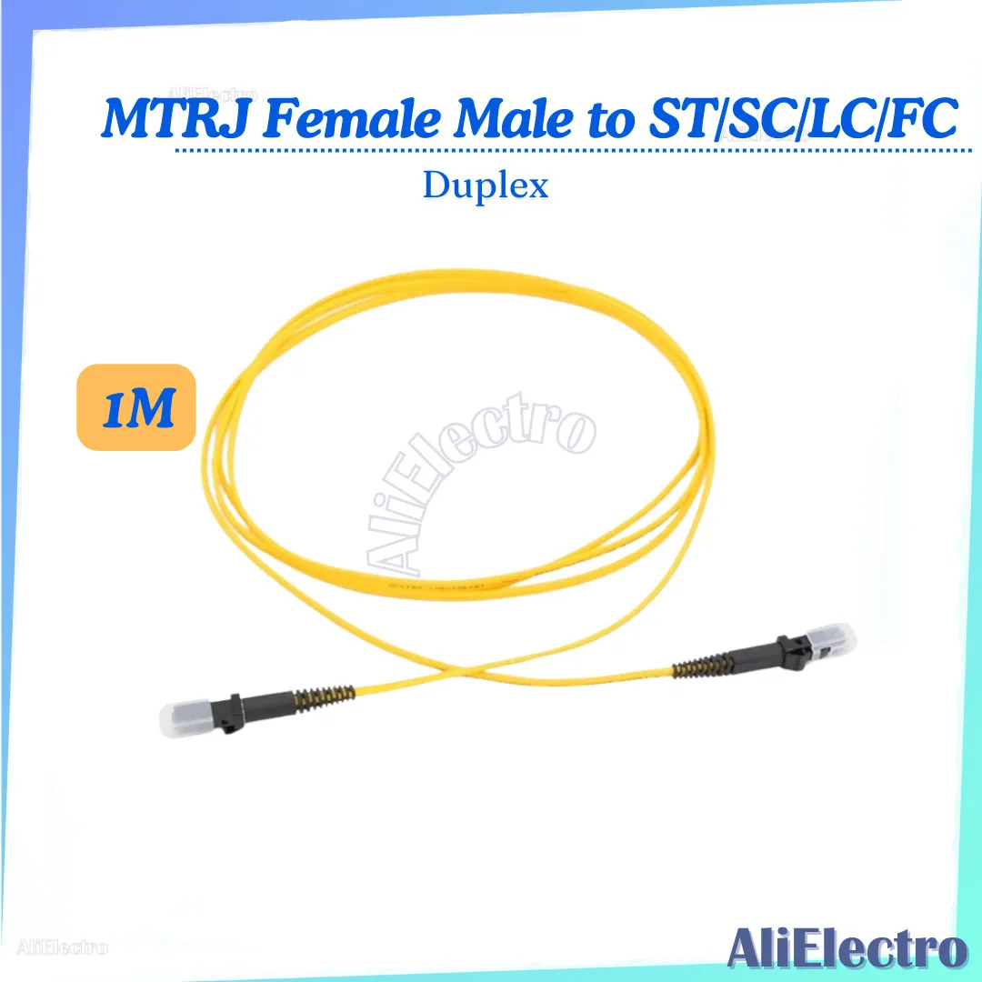 

10Pcs MTRJ-MTRJ 1M Fiber Patch Cord Singlemode 2.0/3.0mm MTRJ-LC FC SC MTRJ-ST Optical Fibre Jumper 1Mtr Duplex