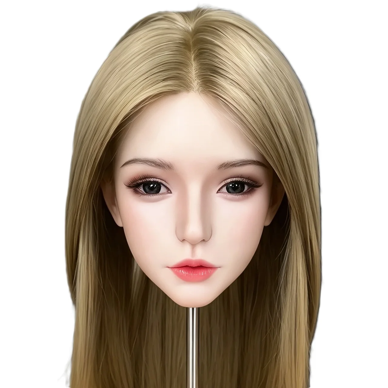 Wonanii Silicone Head HYH-SHB-TS-0068 Wig Rooted Oral Cavity Life-Size Skin Texture M16 Interface Movable Joint Skeleton