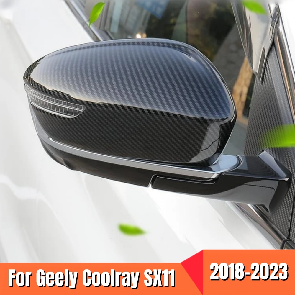 

For Geely Coolray SX11 2018-2022 2023 Rear view Mirror styling exterior frame trim cover decoration Car rearview accessories