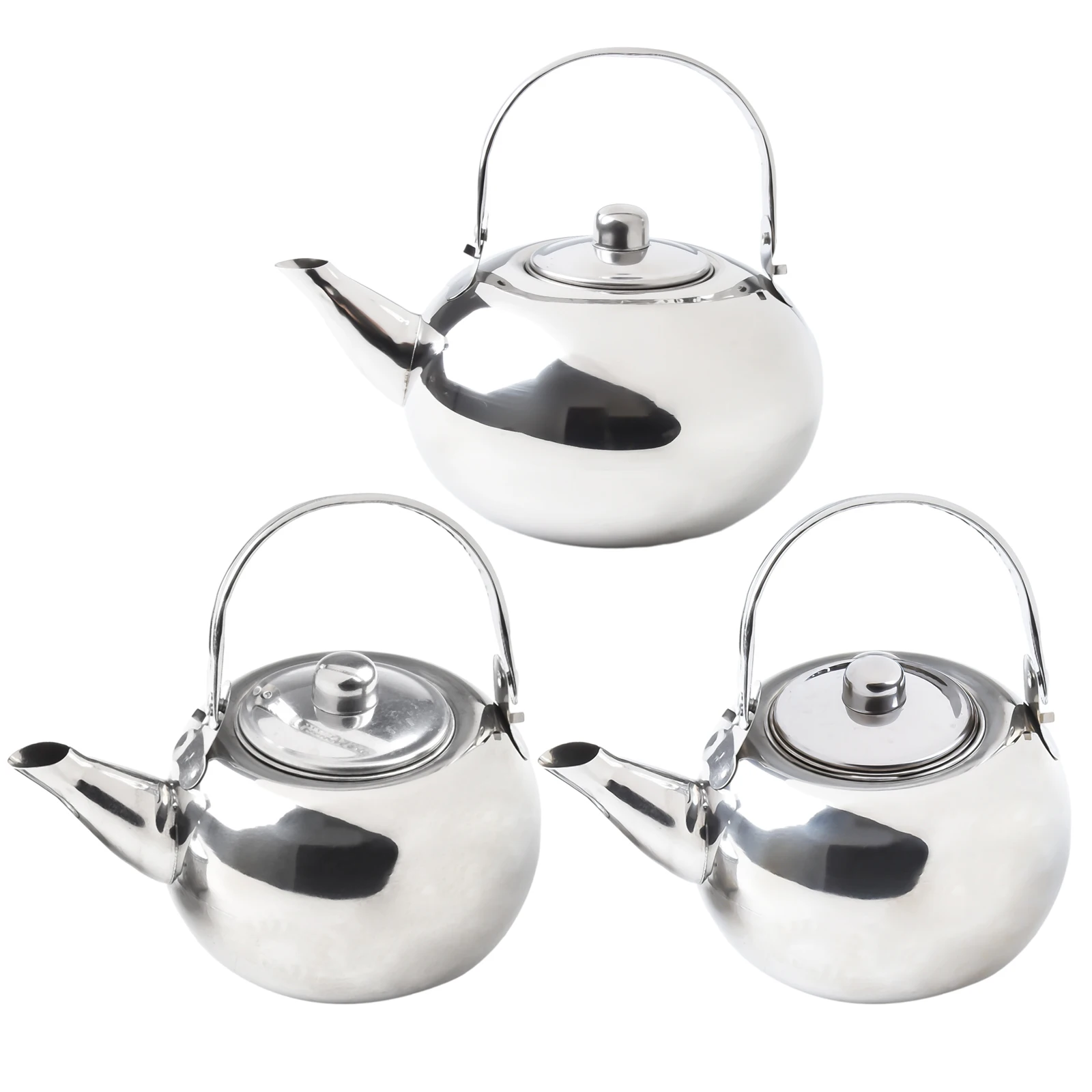 Stainless Steel Water Kettle/ Teapots With Infuser Filter Heat Resistant Handle Home Office Tea Coffee Tools Cookware
