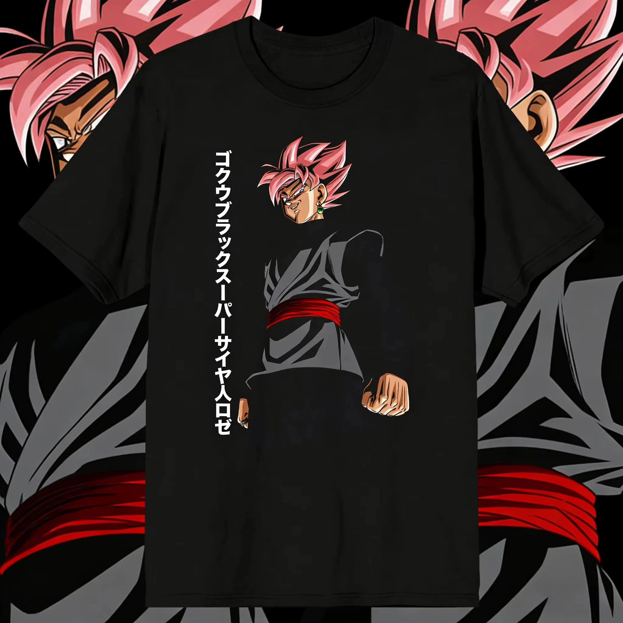 

2026New Summer Dragon Ball 40th Anniversary Goku Black 100% Cotton Anime Printed T-shirt Extra Size Casual Streetwear Unisex Y2k