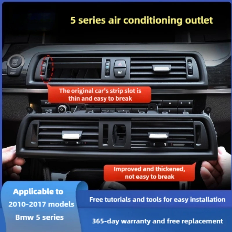 Left Right Hand Driver Dashboard Air Conditioning AC Vent Grille Cover Panel For BMW 5 Series F10 F11 520 525 535 2010 to 2017