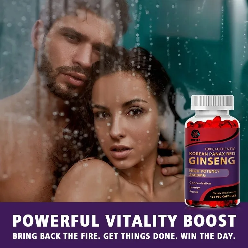 BOSGREE Korean Red Ginseng Capsules Core Supplement Natural - Muscle Growth, Endurance, Energy, and Circulation Supplement
