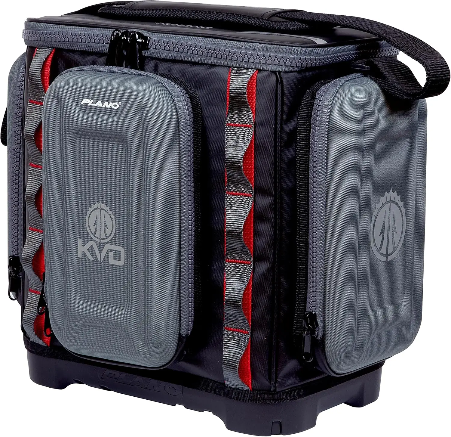 

Tackle Bag with 3 Utility Boxes, Water-Resistant Coated Fabric, Customizable Fishing Storage, 11x13x15 Inches