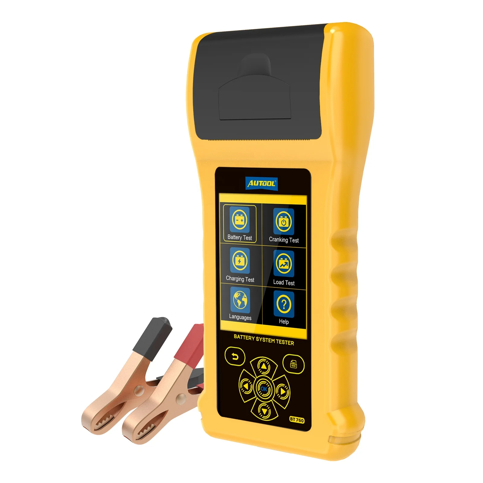 2025  Original BT760 Battery Tester 6-32V Max Load Test  for Car Motorcycle ABS Electric English Diagnostic Tools