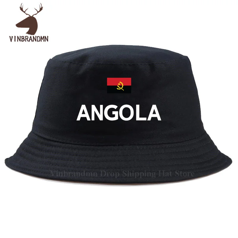 Republic of Angola Angolan summer bucket hat new hip hop fashion baseball cap nation footballer sporting AGO unisex fishing hats