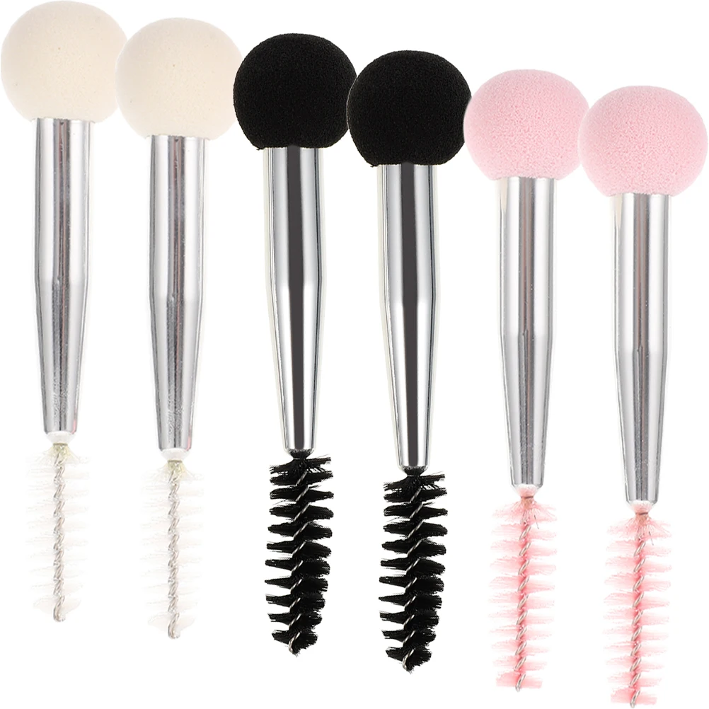 

2pcs Makeup Brush Stamp Sponge Foundation Applicator Eyebrow Brushes Sturdy Handle Comfortable Use Fine Material for Face
