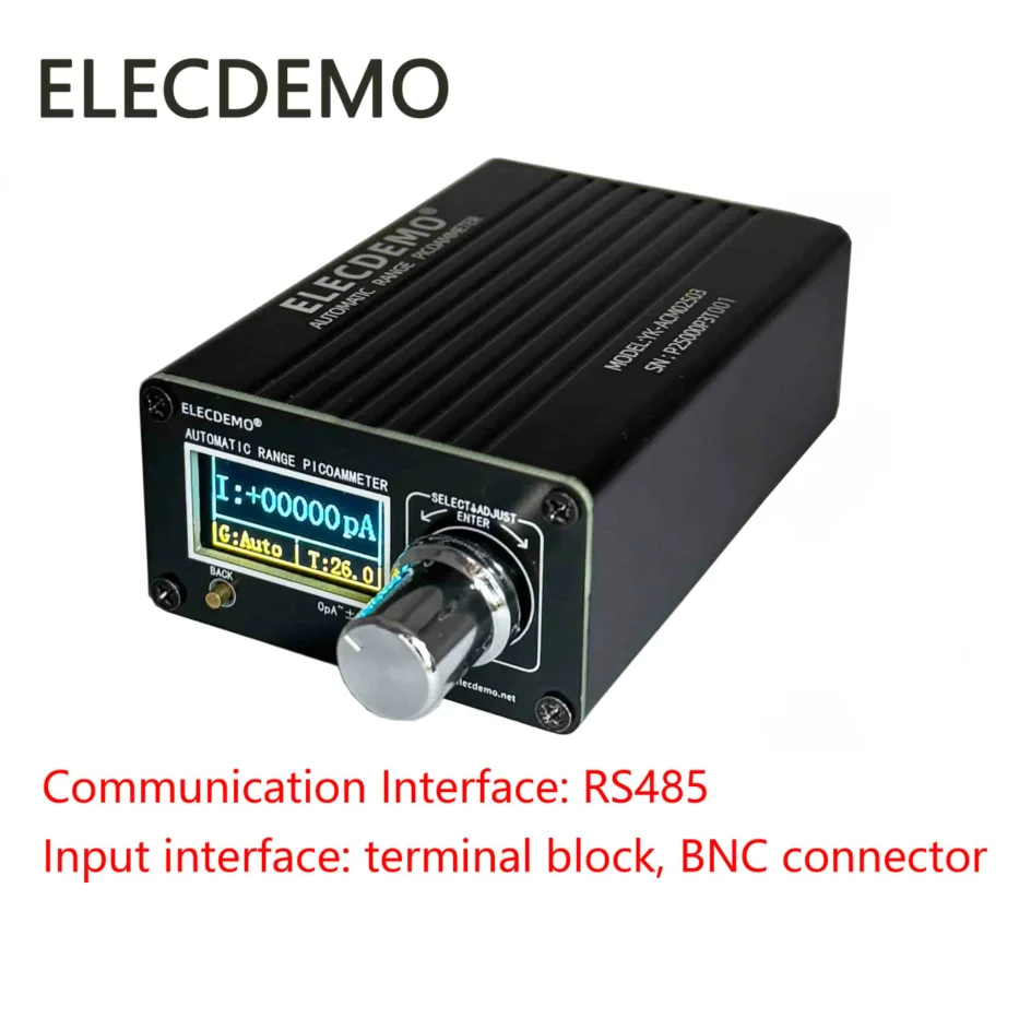 High Precision pA/uA Weak Current Meter Module, Dark Current Detection, RS485 Modbus RTU Online, Low Noise Isolated ADC Board