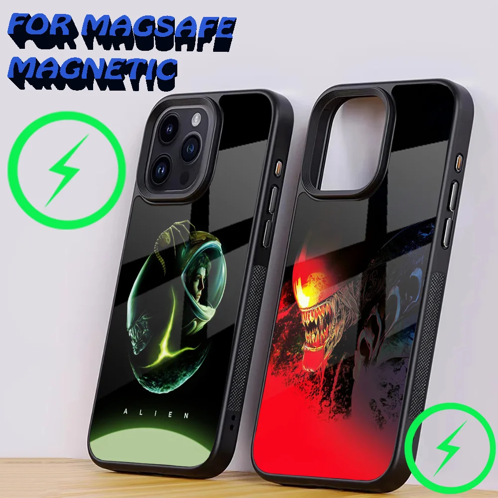 Movie A-Aliens-S Phone Case For iPhone 15,14,13,12,11,Plus,Pro,Max Mini Magsafe Magnetic Wireless Charging