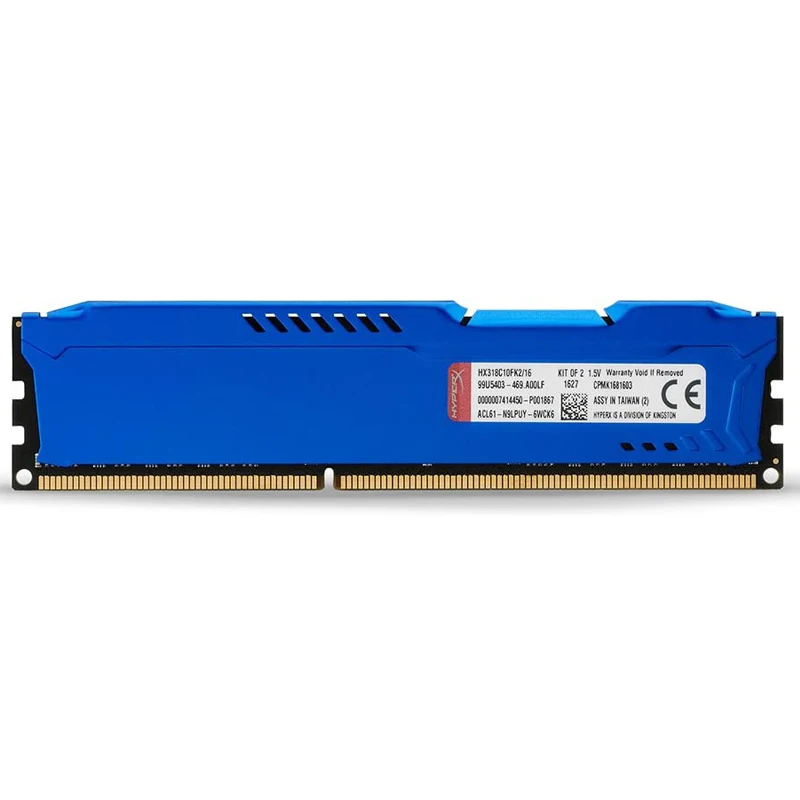 Imagem -02 - Hyperx Fury Desktop Memory Module Ram Ddr3 8gb 2x4gb 16gb 2x8gb Kit 1866mhz 1600mhz 1333mhz 240pins 1.5v Dimm