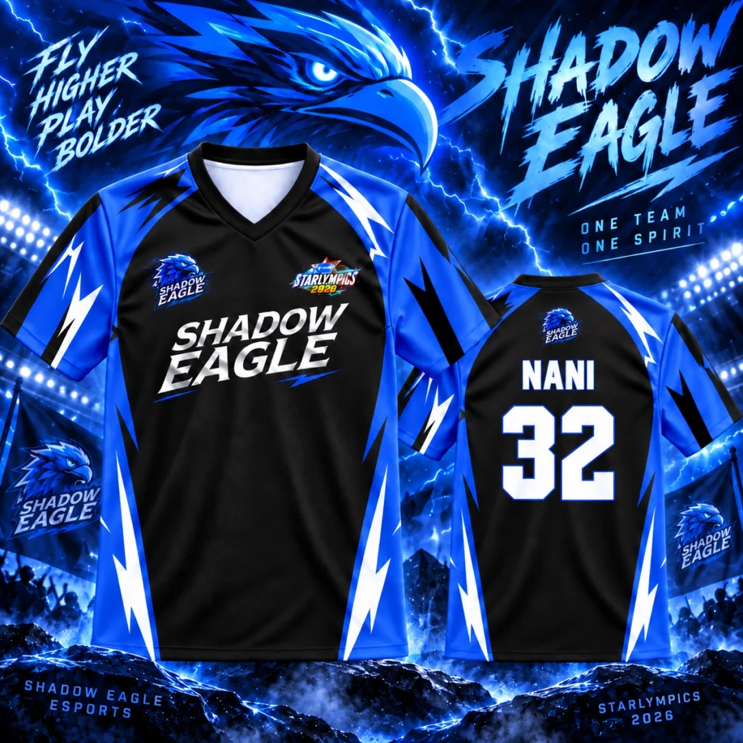 Gmmtv Starlympics 2026 Shadow Eagle Futsal Jersey Krit Tata Win Nanon Sky Nani Dew Perth Tshirt Fans Tee Unisex Beach Tshirts