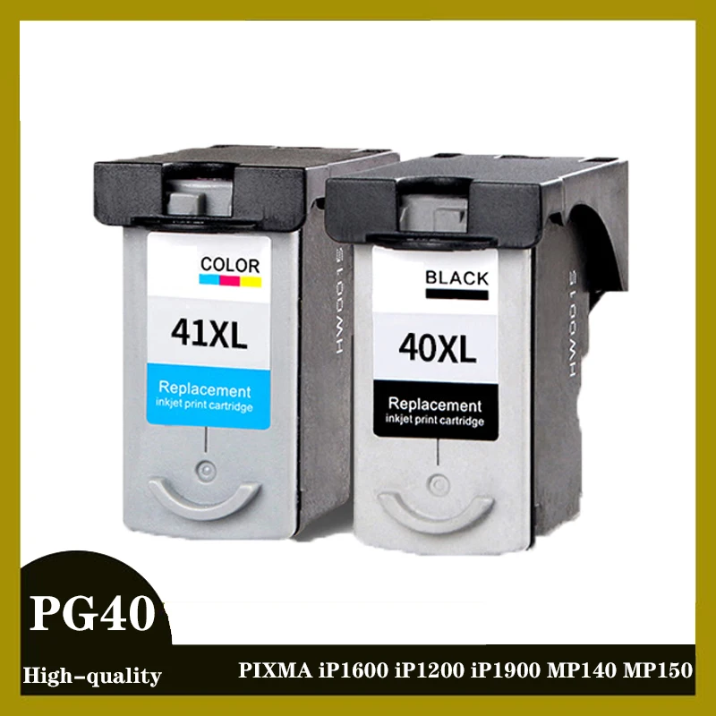 PG40Xl CL41Xl For Canon PG40 CL41 Compatible Ink Cartridges Pixma MP140 MP150 MP160 MP180 MP190 MP210 MP470 Printers