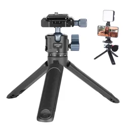 NEW Phone Camera Tripod With Arca Cold Shoe 1/4'' Metal Ballhead DSLR Extended Tripod Monopod for Iphone 15  14 Samsung Camera