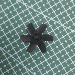 1Pair Hole Dia 1mm/1.2mm/1.5mm Outer Dia 30mm Ducted Fan Propeller K30 Positive Negative Plastic 6-Blade Paddle for RC Model