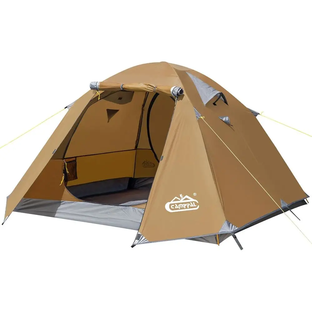 

Lightweight 3-Season Double Door Backpacking Tent for 2 with Vestibules and UPF 50+ Protection