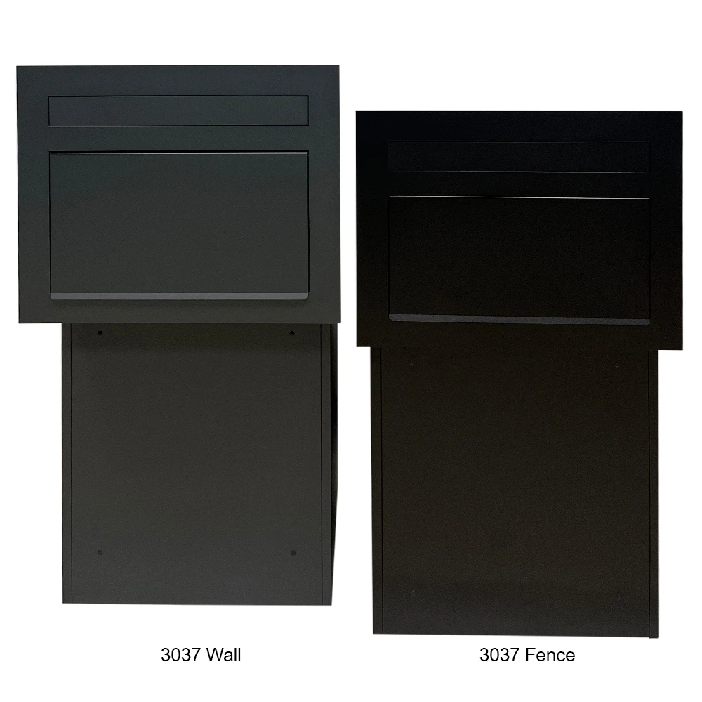Safe Locking Mounted MailBox for Fence Outdoor Built in Parcel Box