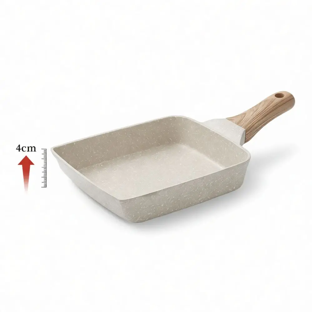 Non Stick Tamagoyaki Pan Japanese Style Omelet Maker Mini Frying Pot Portable Kitchen Cookware For Breakfast Cooking