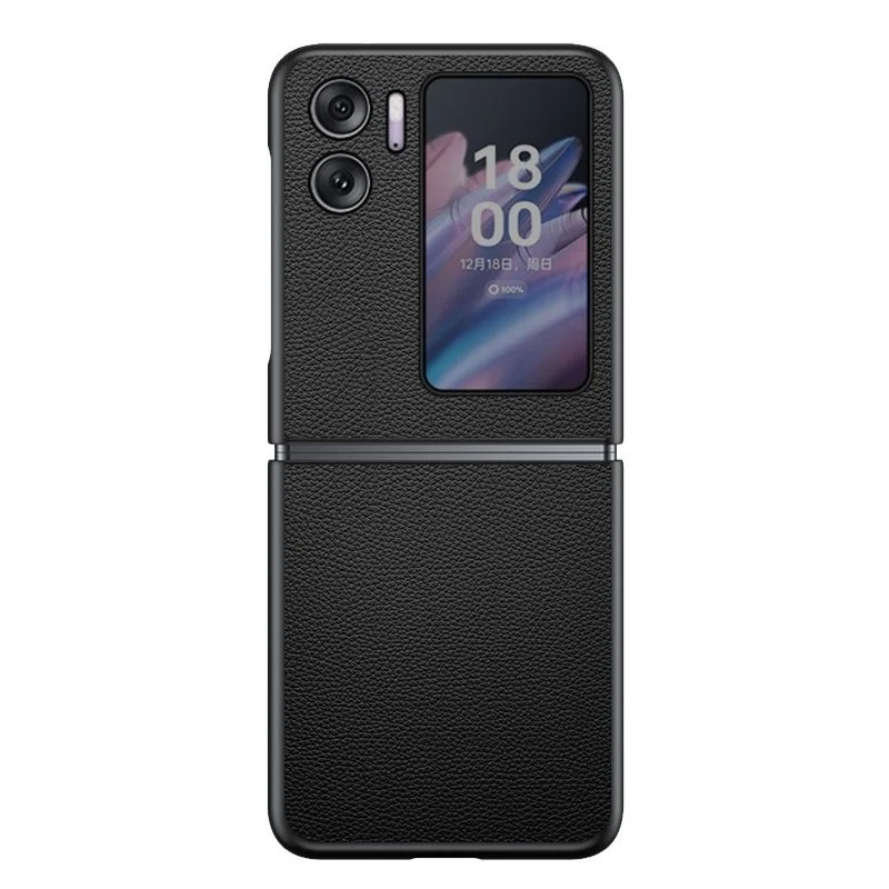 Luxury For Oppo Find N2 Flip Case Armor Premium Genuine Leather Chockproof Protection Cover On For Find N2 Flip