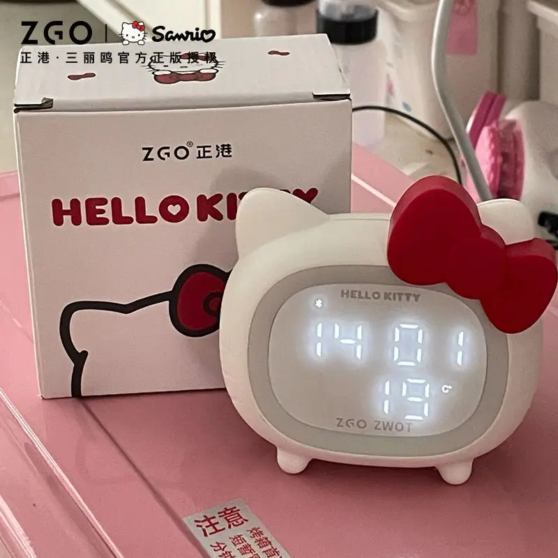 

Sanrio Hellokitty Kawaii Children Smart Alarm Clock Bluetooth Speaker Led Ambience Light Multifunctional Hellokitty Speaker Gift