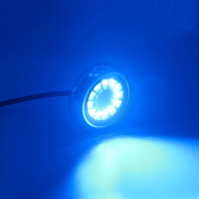New Arrival Dual Color Strobe Waterproof Underwater Led Boat Light 12V