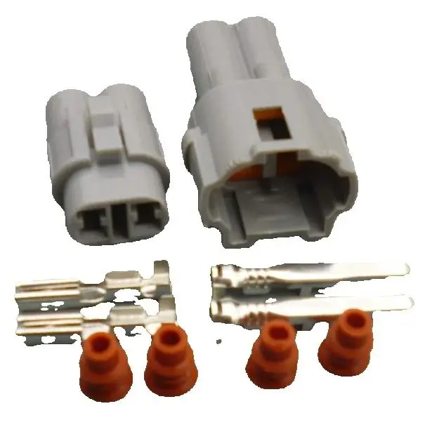 Worldgolden MT مختومة 2 دبوس طريقة ذكر أنثى الإسكان رمادي مقاوم للماء موصل السيارات لهوندا 6180-2321 6187-2311