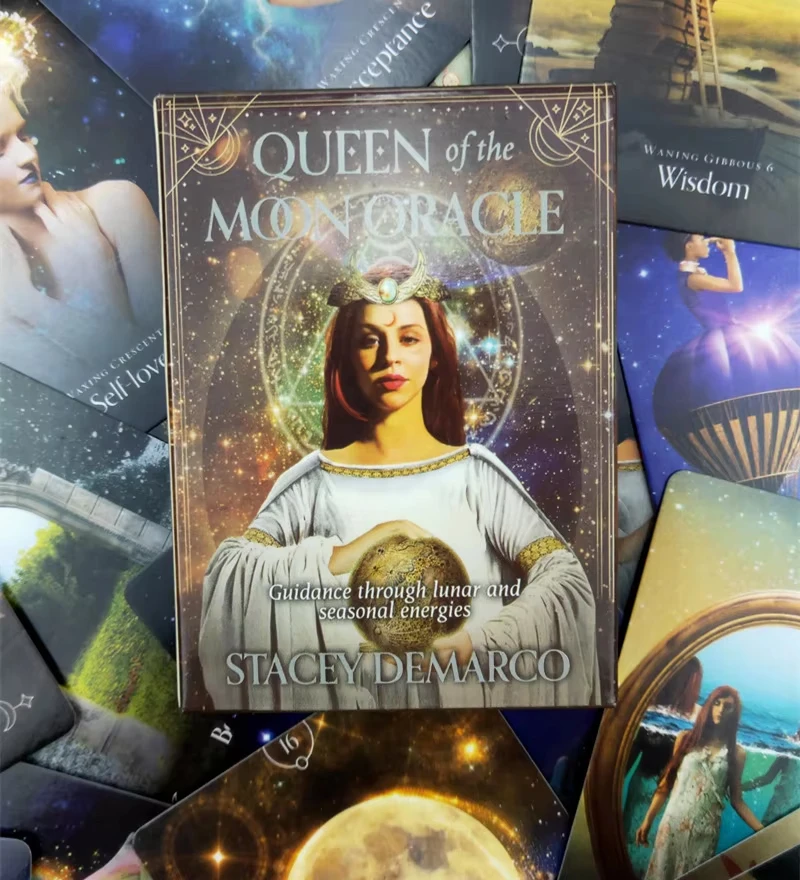 Queen Of The Moon Oracle Cards A 44 Tarot English Divination Edition Deck Borad Games