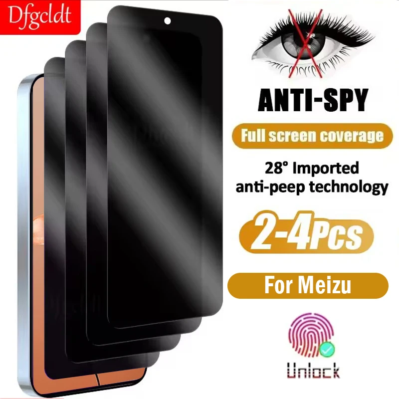 

2-4Pcs Anti-spy Tempered Glass for Meizu 22 21 20 Pro Privacy Screen Protector for Meizu 20 Classic 20 Infinity Protective Film