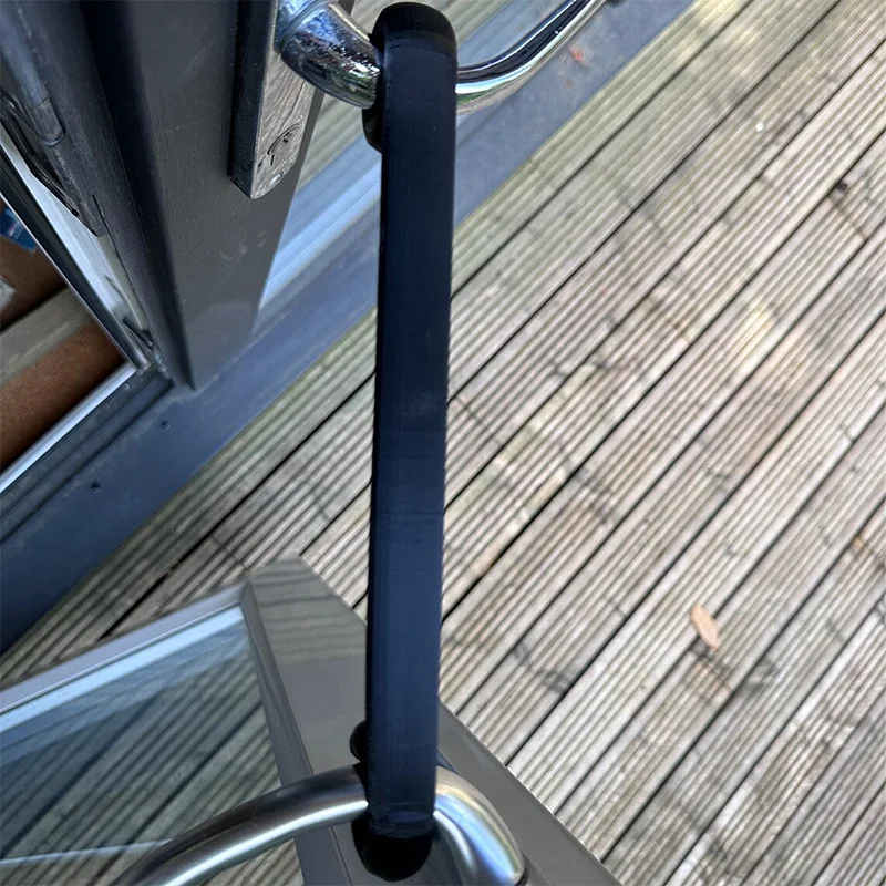 French Door Stabilizer Balcony Door Vent Hook Anti-Scratch Door Stopper Double Sliding Door Bracket Balcony Door Ventilation