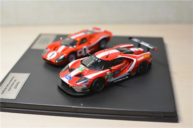 Diecast IXO 1:43 Scale Ford GT40 MK II Le Mans 1# & 67# Dual Car Set Alloy Car Model