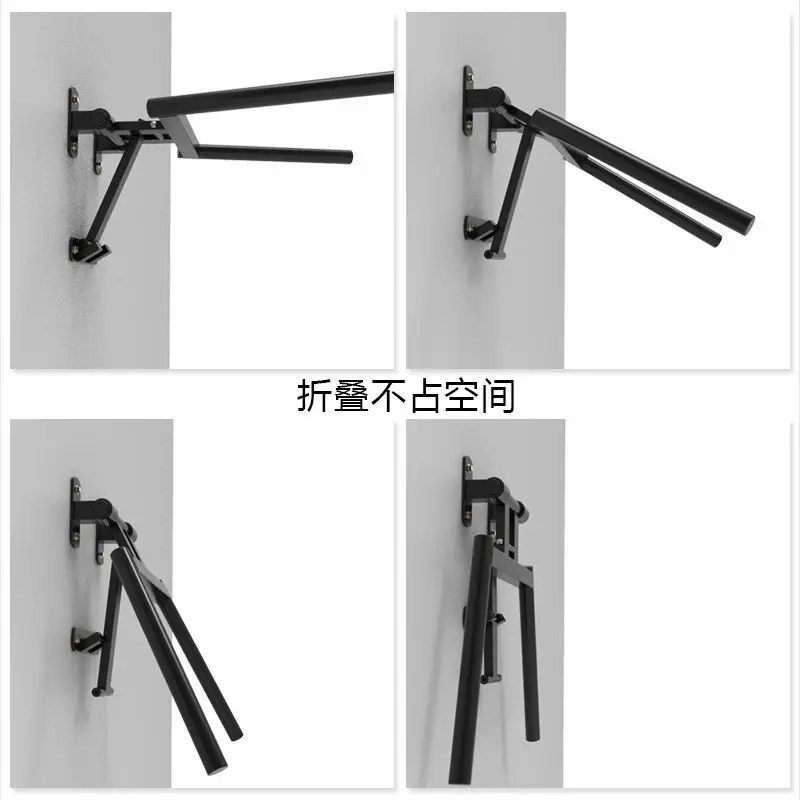 Folding arm curl extension, wall-mounted wall double bars and parallel bars, leg lift and belly curl trainer