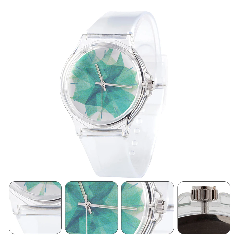 Quartz PVC Kids Watches Student Fashion Casual Wrist Watch Durable Transparent Jelly Watch Student Quartz Watches Child