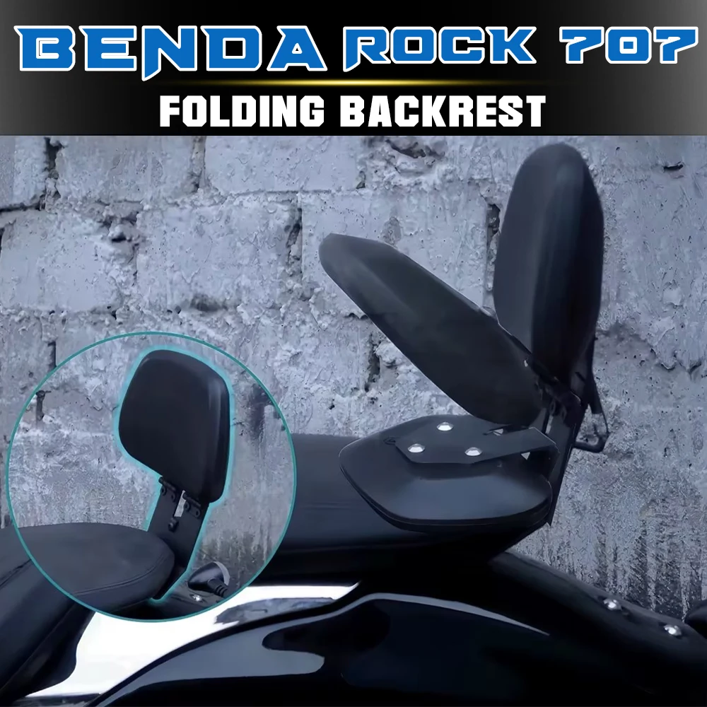 

Motorcycle Foldable Rear Cushion Backrest For BENDA ROCK 707