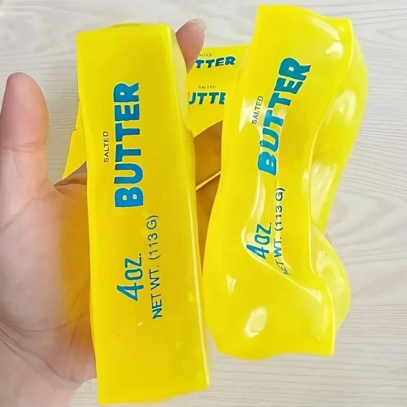 Moldable Stress Butter Stick Squishy Toy Coconut Oil Butter Bar Cheese Fidget Toy Super Soft Squeeze Vent Toy Premium Hand Feel