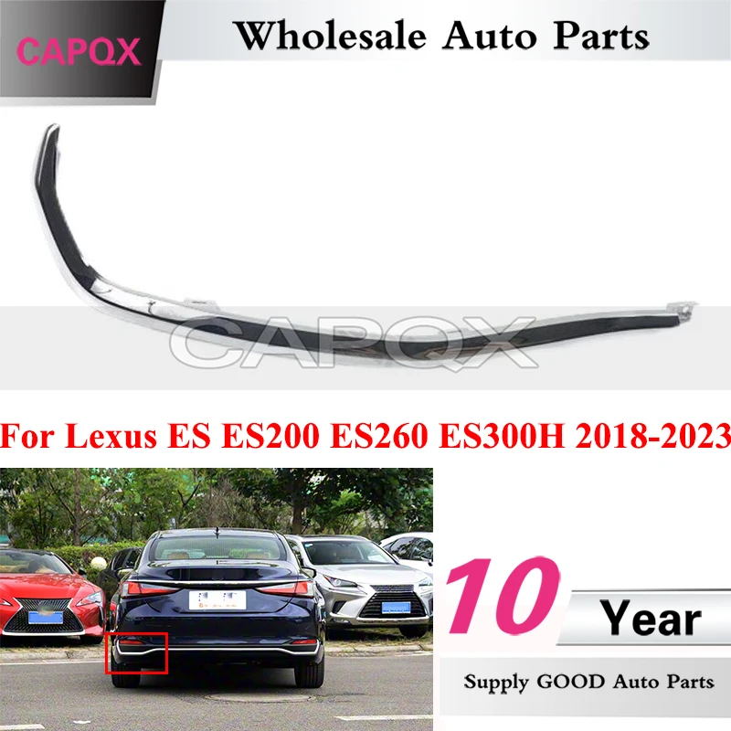 CAPQX Car Rear Bumper Trim Strip For Lexus ES ES200 ES260 ES300H 2018-2023 Rear Bumper Cover Strip Trim Replacement