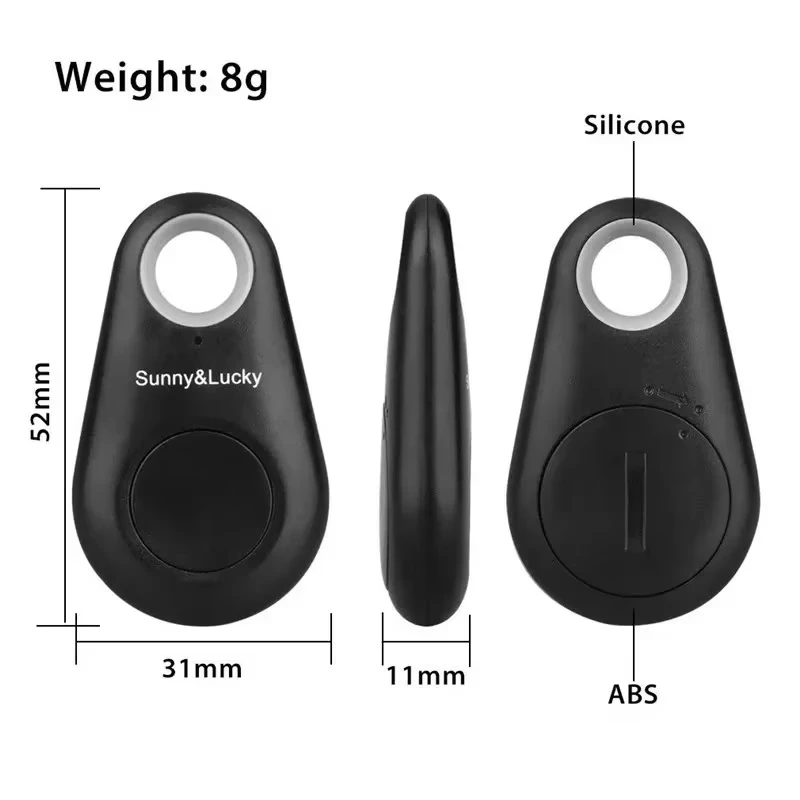 XIAOMI مكافحة خسر صافرة مفتاح مكتشف إنذار لاسلكي العلامة الذكية مفتاح محدد المفاتيح المقتفي صافرة الصوت مصباح ليد الأشياء المقتفي