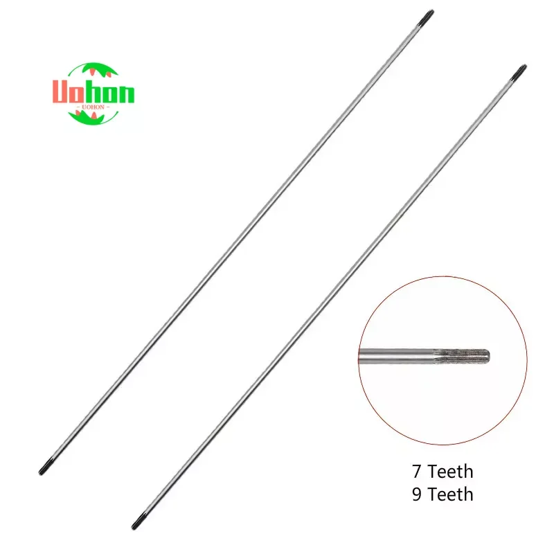 

New 2pcs 7teeth/9teeth 8mm Thickness Drive Shaft for 26mm Tube Grass Trimmer Brush Cutter 760mm Long Chain Saw Hedge Trimmer