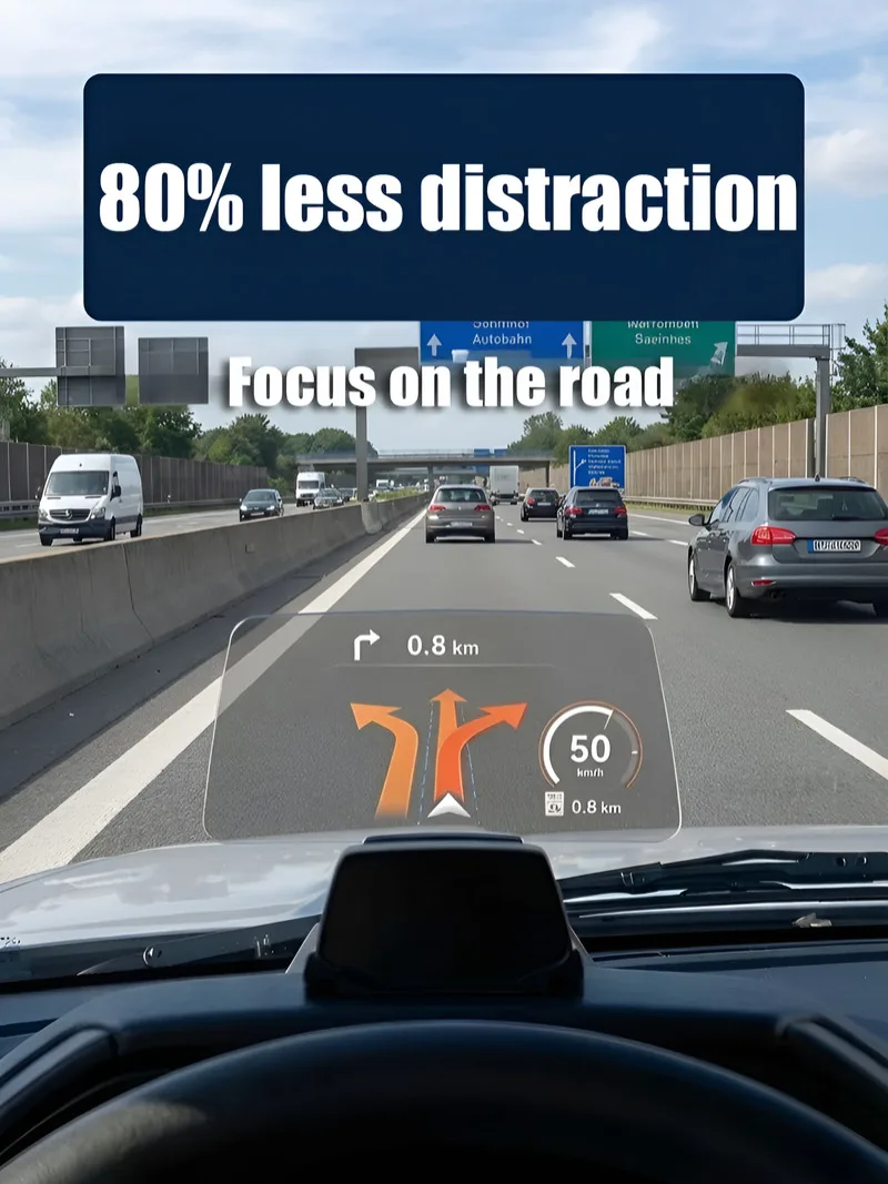 

Портативный HUD-дисплей с HD-экраном, складной, для подключения к OBD, автомобильный аксессуар для помощи при вождении