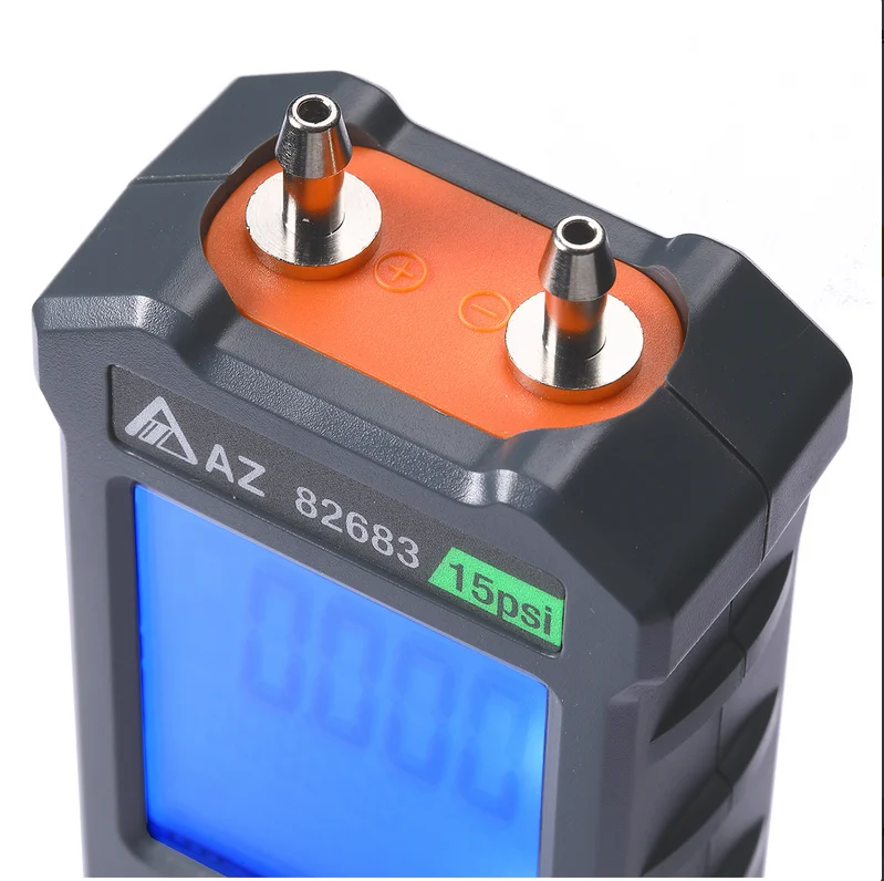 AZ82683 High precision electronic differential pressure meter Portable precision digital differential pressure meter+103.42 kPa