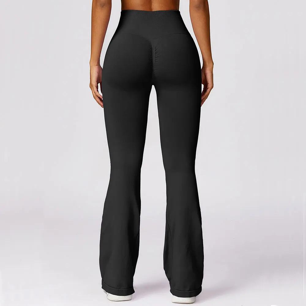 Seamless Flare Leggings Yoga Pants Women High Waist Wide Leg Pants Women Gym Workout Fitness Sports Flared Pant Dance Trousers