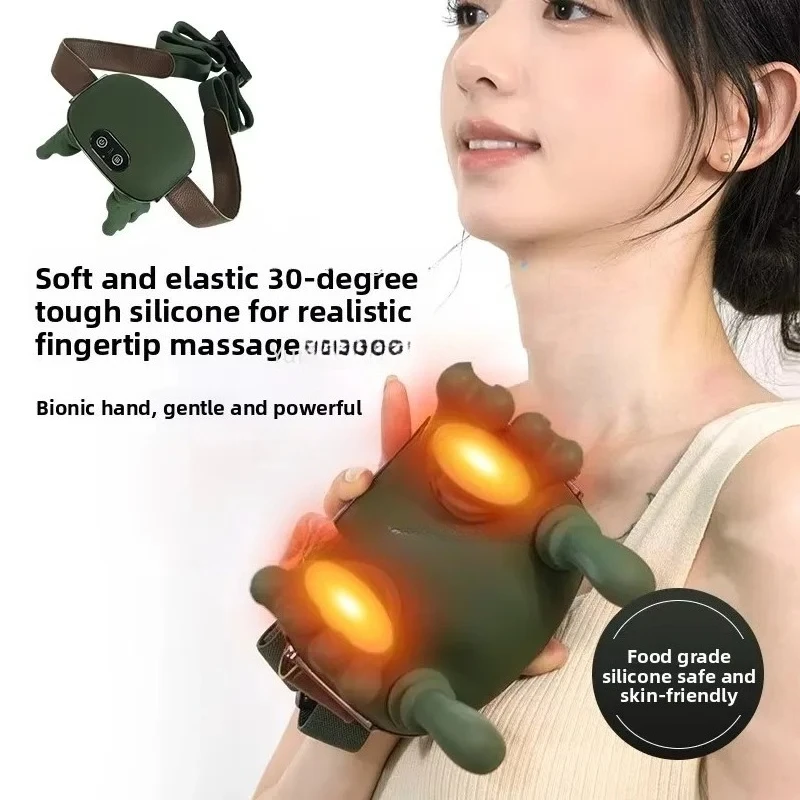 Electric Shiatsu Massager for Shoulder Neck Waist Body Deep Kneading Heating Massage Relaxation Home Use