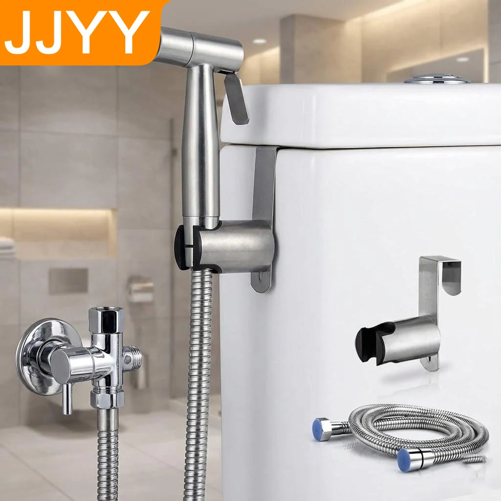 

Набор из 4 предметов: ручной распылитель для биде, смеситель для душа из нержавеющей стали, распылитель для подгузников, простая установка, аксессуар для ванной комнаты