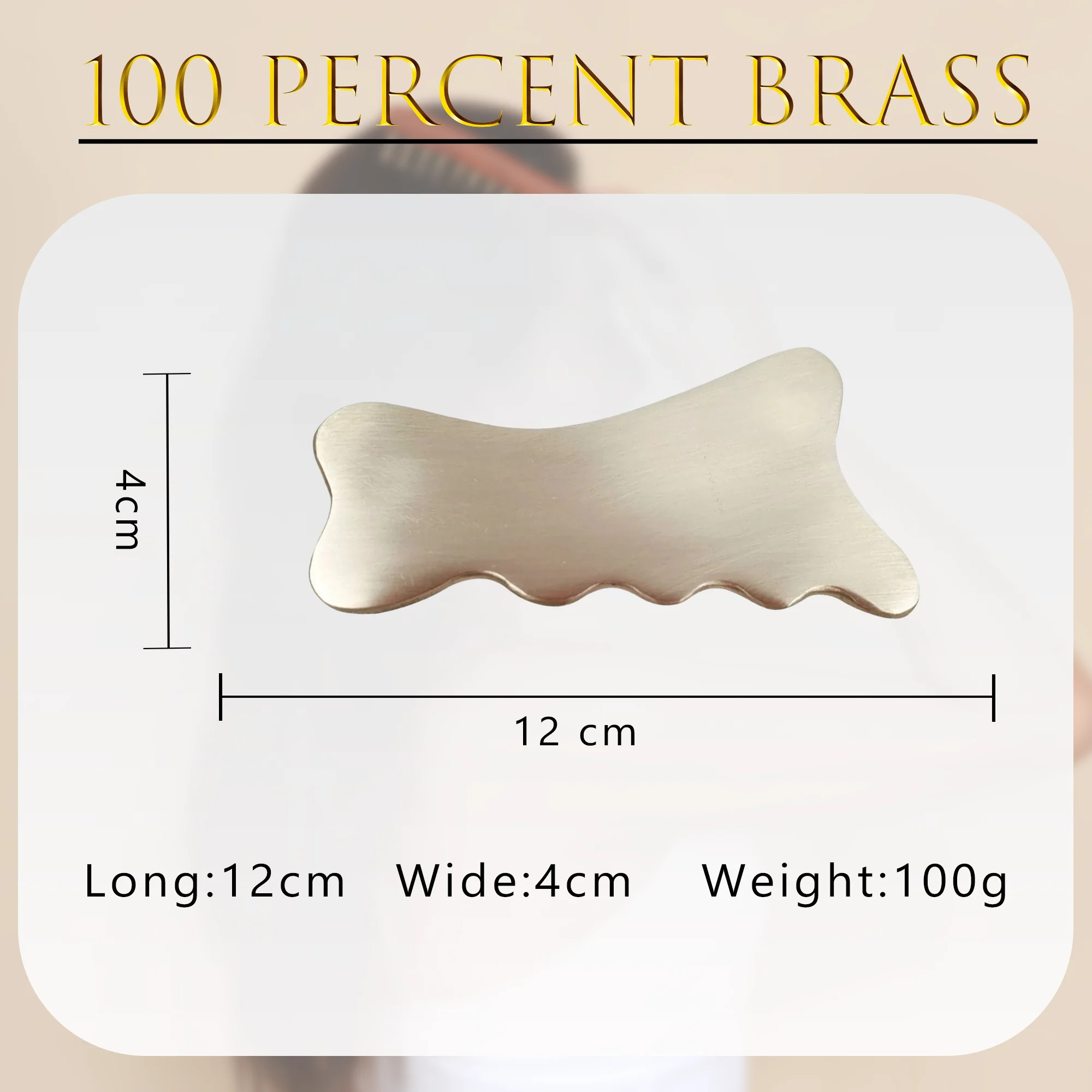 BEAUTY TOOLS copper guasha massage plate metal body scraping massage tool back shoulder neck meridians household custom guasha