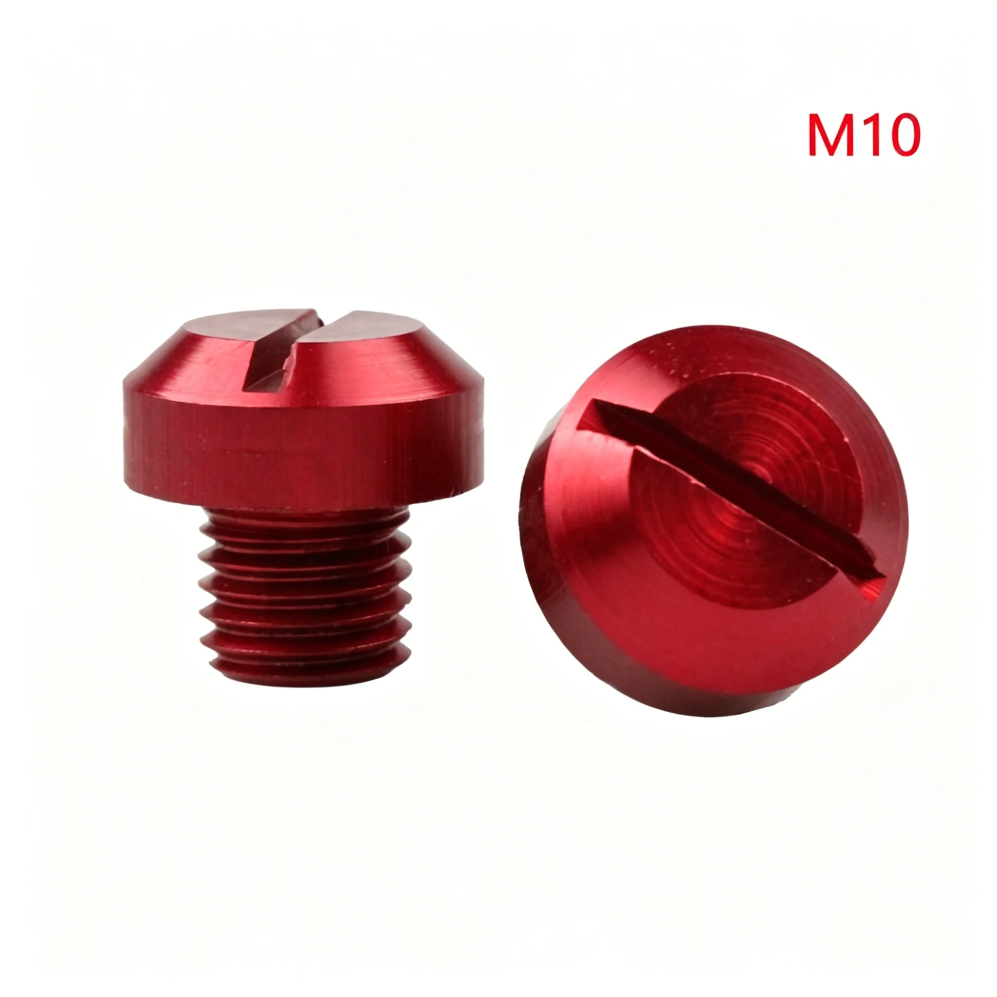CENJITION 2Pcs M10 Anti Rust CNC Aluminum Motorcycle Rear View Mirror Hole Plugs Screws Rearview Mirror Holder Accessories