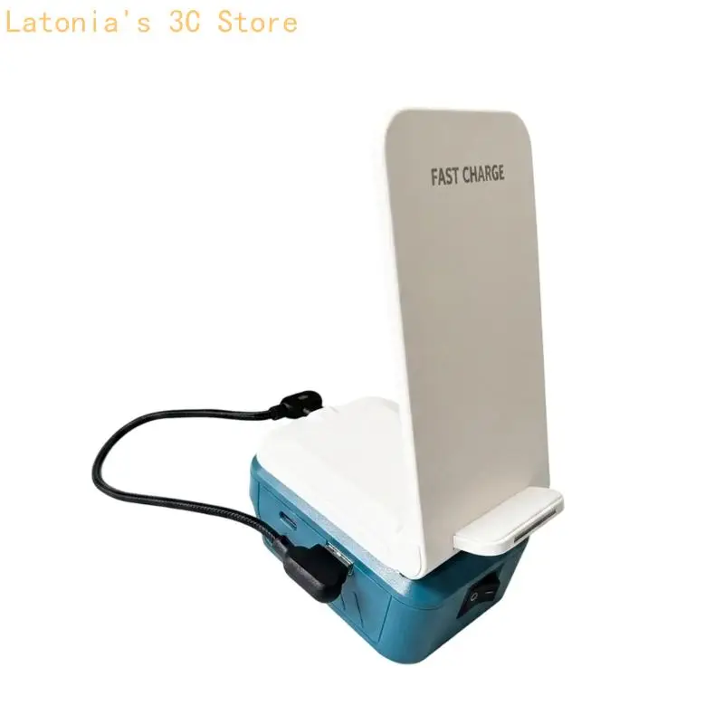 Portable Phone Charging Stand Battery Adapter USB Port for BL1815 Tool Battery X3UB